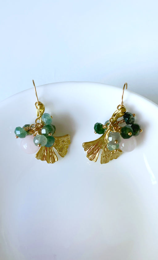 Daun Ginkgo in Rose Quartz