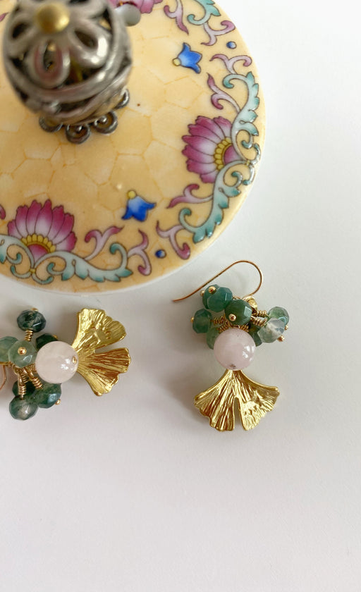 Daun Ginkgo in Rose Quartz