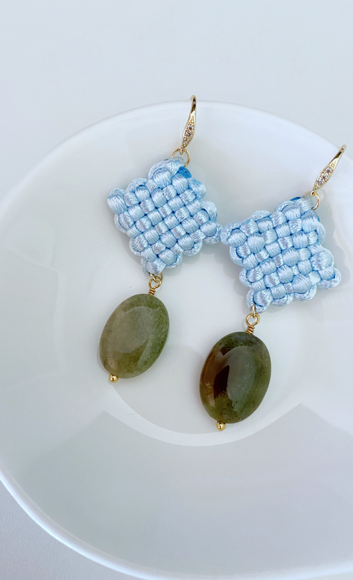 Affinity Knot in Powder Blue | Indian Agate